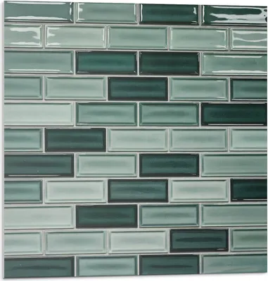 Produktbild von Rechteckiges Mosaik In Farbtönen – Selbstklebend – Wandverkleidung – Wandpaneel – Wanddeko – Dekorative Wandpaneele – 3D Wandpaneele – Wandgestaltung selbstklebend – 4 Stück 50 x 50 cm