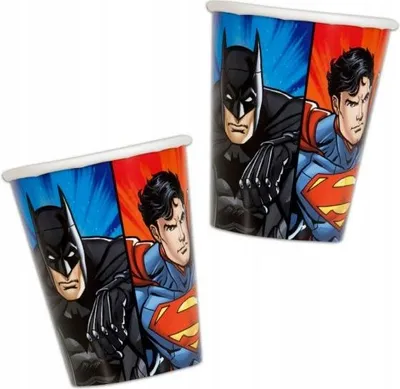Productafbeelding van Justice League beker, 266 ml, 8 stuks.