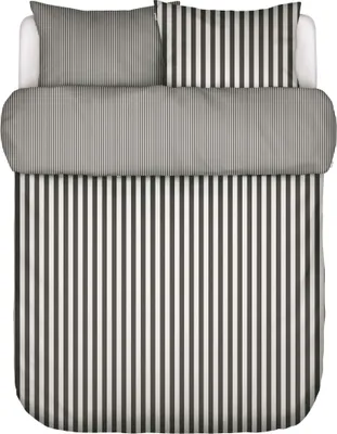Produktbild von Marc O' Polo Satin-Bettwäsche-Garnitur Classic Stripe Farbe Anthracite Größe 200x200+2x80x80