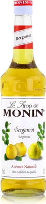Produktbild von Monin Sirup Bergamot 700ml - Cocktails Milchshakes Kaffeesirup (1er Pack)