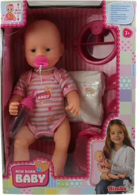 Produktbild von NBB Puppe - Bobaby mit Zubehör, 38 cm