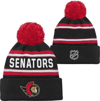 Produktbild von Ottawa Senators NHL Auswärtstrikot, Jacquard-Bommel, Wintermütze für Kinder