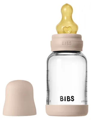 Imagen del producto de Bibs, biberón de vidrio, forma redonda, 120 ml