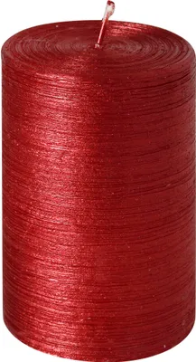 Produktbild von Weihnachtskerzen Stumpenkerze "Glory" Rubin Rot 100/68 mm