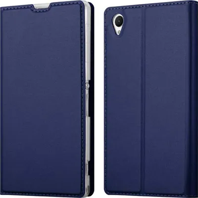 Obrázek produktu pro Cadorabo Pouzdro na mobilní telefon pro Sony Xperia Z1 Protective Case in Blue Cover Etui Book Case Booklet