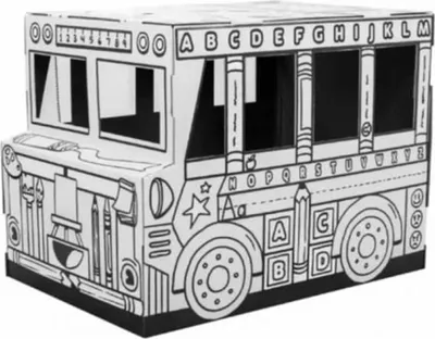 Produktbild von Fellowes Ausmalbild Spielhaus Bus