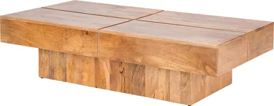 Produktbild von home24 Couchtisch - Akazie Massiv Dunkel