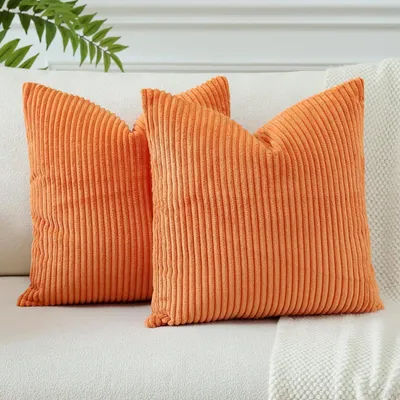 Obrázok produktu pre Sada dvoch obliečok na vankúše, 60x60 cm, oranžová