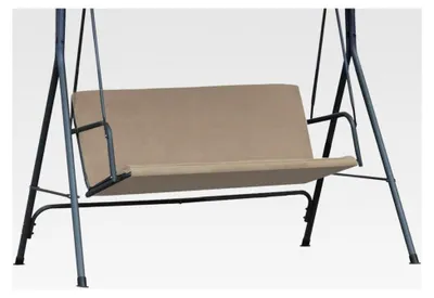 Produktbild von Ersatzbezug für Hollywoodschaukel | 93 x 120 cm | Cordura Stoff für Garten Schaukelstuhl | Wetterfest | 2-Sitzer für den Außenbereich | Beige