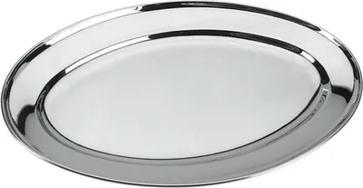 Obrázok produktu pre Servírovací tanier METALTEX, oválny, 35 cm, vyrobený z nehrdzavejúcej oceli / Nerezový tanier / Tanier