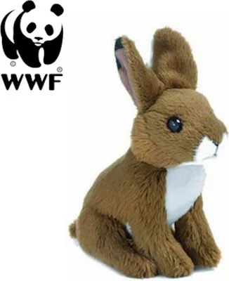 Image de WWF - Peluche - Lapin (10cm) réaliste Doudou en peluche