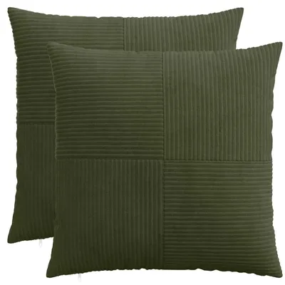 Obrázek produktu pro vidaXL Povlak na polštář, 2 kusy, ALMELO, zelená, 55 x 55 cm, materiál: kordura