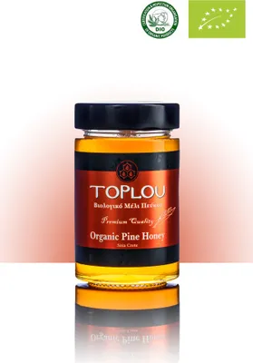 Produktbild von SI-MEL SAVIDAKIS 12503 – Premium Organic-Pinienhonig 'Toplou' 400g von Sitia Kreta