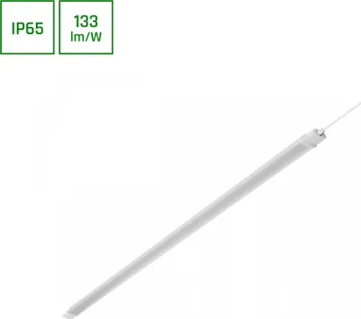 Produktbild von Spectrum LED Feuchtraumleuchte Limea Plug Weiß 150cm IP65 45W 6000lm Neutralweiß 4000K mit Stecker + Schalter
