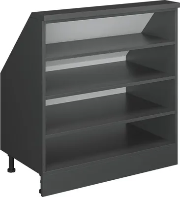 Zdjęcie produktu dla Szafa na dach skośny Vicco Rion Antracyt 80 x 81.6 cm z 4 przegrodami, Model 58511