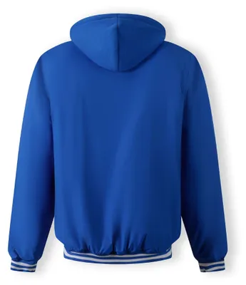Image de Veste bomber pour hommes, avec capuche et rembourrage, de la marque Minoti, couleur bleu royal, taille XS