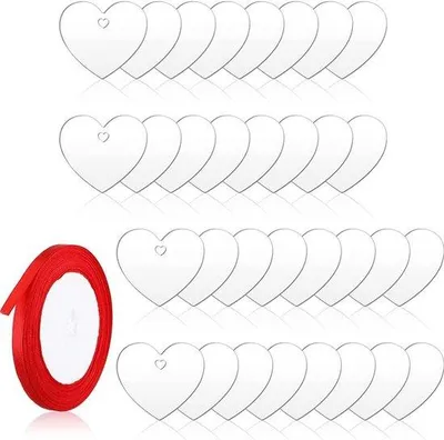 Produktbild von Herzanhänger Acryl Set für Valentine