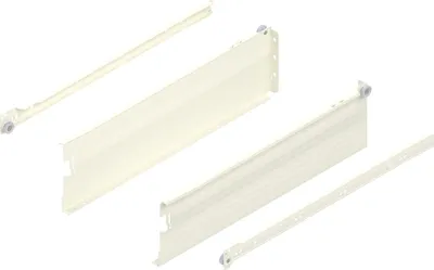 Zdjęcie produktu dla BLUM METABOX K – ramka 320, wersja do przykręcania, wysuw częściowy, NL 450, kremowo-biały