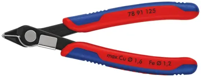 Produktbild von Knipex 78 91 125, Seitenschneiderzange, 1,35 cm, 9 mm, 7,5 mm, Stahl, Kunststoff