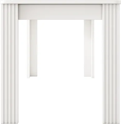 Produktbild von okwish Esszimmertisch Rechteckig, Esstisch Küchentisch mit Holzbeinen, Tisch für Esszimmer Wohnzimmer, Weiß