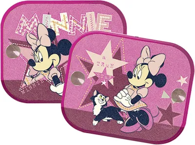 Obrázek produktu pro Stínítka do auta 2 ks v balení Minnie Mouse růžová