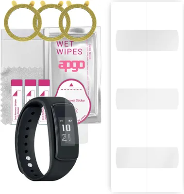 Produktbild von apgo 3 Stück Schutzfolie, klar, kompatibel mit Forever SB-400 Smartwatch, Hydrogel Displayschutzfolie mit Positionierhilfe, Displayfolie, robust und kratzfest