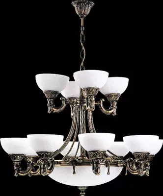 Obrázek produktu pro Stropní svítidlo stropní lustr lustr skleněné bílé lampy starožitný styl