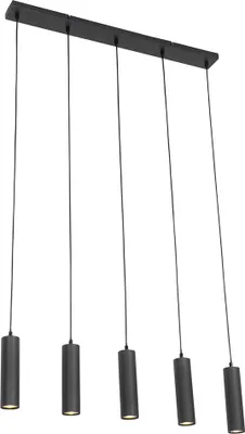 Produktbild von Smarte Hängelampe Schwarz inkl  5 WiFi GU10 Jeana