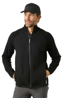 Produktbild von Ps Of Sweden Francisco Knitted Reißverschlusspullover Schwarz S Mann Schwarz S