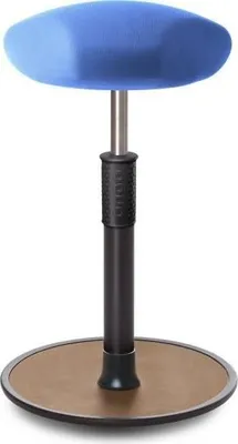 Produktbild von Sitz- Stehhocker Free Tall Triangel Gestrick Hellblau schwarz /Natur.