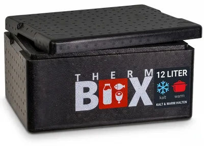 Produktbild von THERM BOX 12B Styroporbox 12 Liter Innen 33,5x23,5x15 cm Wandstärke 3cm