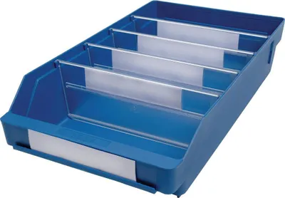 Produktbild von Regalkasten L400xB240xH95mm blau PP