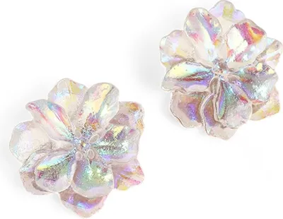 Produktbild von Blumen Flower Ohrstecker Ohrringe die bunt funkeln im Sonnenlicht