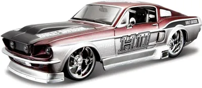 Image de Maisto - Harley-Davidson Custom, 1967 Ford Mustang GT , 1:24