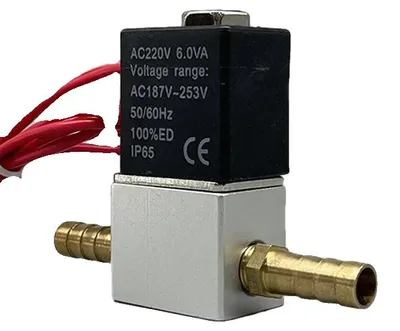 Produktbild von Pneumatische elektrische Magnetventil, 2-Wege normalerweise geschlossen, 1/4" Innengewinde, 12MM-12MM Barb-a, DC 24V