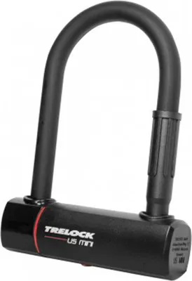Produktbild von Trelock Bügelschloss mit Halter ZB 401 U5 Mini, 83-140mm, Ø15mm, schwarz