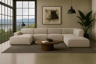 Produktbild von Kaiser Möbel Ecksofa Cursal V, Stoff Poso, Beige, Rechts