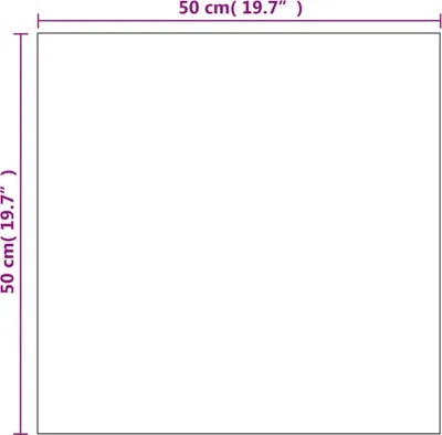 Zdjęcie produktu dla vidaXL Lustro ścienne 50 x 50 cm kwadratowe szklane