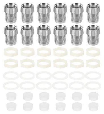 LED-Halter 8 mm, 40 Stück, verchromt, Kunststoff, Silber