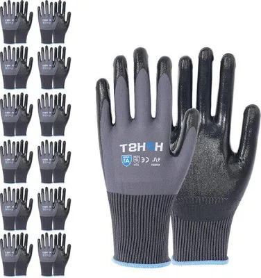 Produktbild von Famanu Arbeitshandschuhe 12 Paar mit Nitril-Beschichtung - Touchscreen-fähig