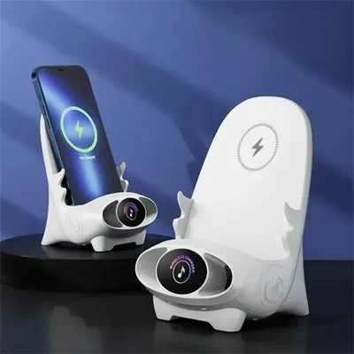 Image de Chargeur rapide sans fil et support pour téléphone, recharge Qi, utilisation verticale ou horizontale - WirelessCharger