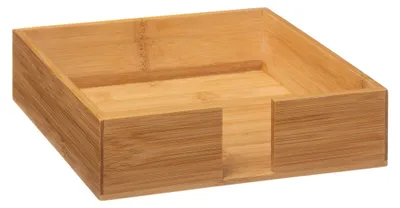 Zdjęcie produktu dla Serwetnik bambusowy, 20 x 20 cm, pojemnik na serwetki