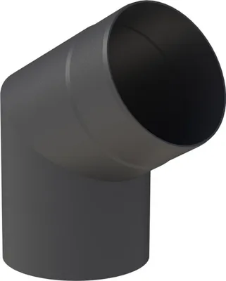 Produktbild von Ø 180 mm Ofenrohr Bogen 60° - schwarz