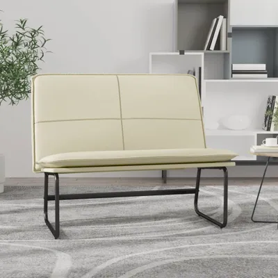 Produktbild von Möbel Sitzbank Creme 100x75x76 cm Kunstleder - Gartenbänke 351337
