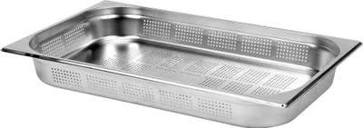 Image de Bacs gastro, Bacs gastro en inox, perforés GN 1/1 profondeur 65mm, 530x325mm