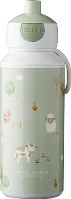 Produktbild von Trinkflasche Pop-up Campus 400 ml Little Dutch - Little Farm