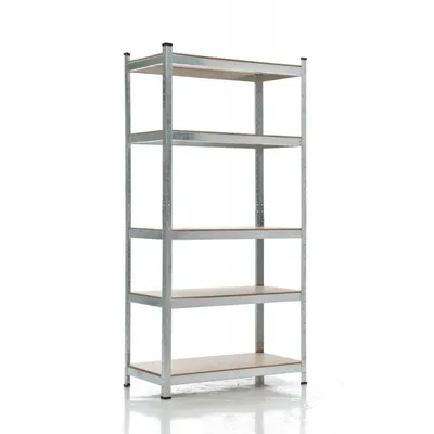 Produktbild von CLP Steckregal silber 90x40x180 cm