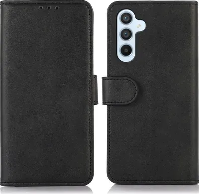 Produktbild von Mobigear Wallet  Samsung Galaxy A17 Hülle Klapphülle Geldbörse - Schwarz