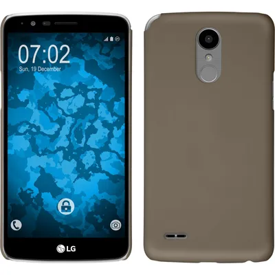 Produktbild von PhoneNatic Case kompatibel mit LG Stylus 3 - Hülle gold gummiert Hard-case + 2 Schutzfolien