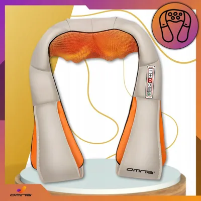Produktbild von OMNA | Shiatsu Pro 3D Nacken- und Rückenmassagegerät - Beige - Heizfunktion - Entspannung pur